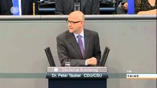 Rede von Dr. Peter Tauber zum TOP 6 Kinder- und Jugendpolitik.