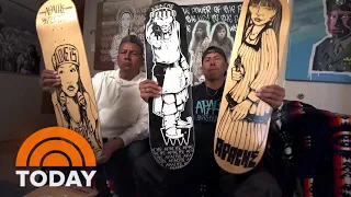 Father And Son Share Native American Culture Through Skateboards