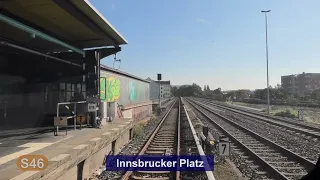 S-Bahn Berlin 2023 Linie S46 - Führerstandsmitfahrt