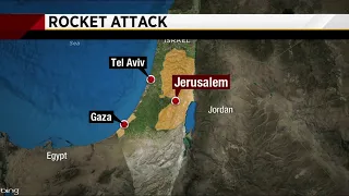 Rocket barrage triggered air raid sirens in Tel Aviv