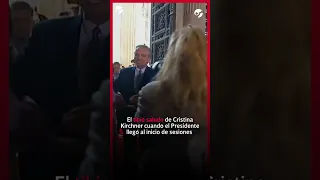 El FRÍO SALUDO de Cristina KIRCHNER a Alberto FERNÁNDEZ en el CONGRESO