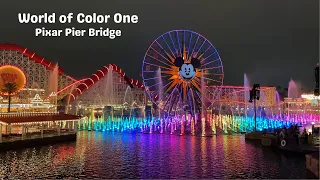 World of Color One - As viewed from Pixar Pier Bridge (Disney California Adventure - May 2023)