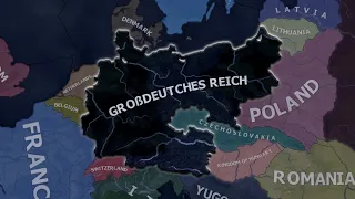 What if Großdeutches Reich Time Traveled to 1936 - Hoi4 Timelapse