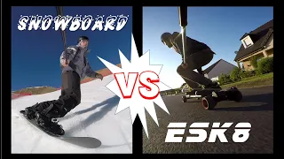 When ESK8 Meets Snowboard