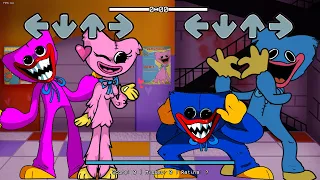 Huggy Wuggy Vs Kissy Missy (Old & New Characters) // Playtime FNF // Poppy Playtime x FNF Mod