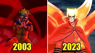 Evolution of Naruto using Kyuubi Chakra in Video Games