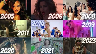 The Most Streamed Female Songs By Each Year on Spotify (2005 to 2023)[Agust/2023]