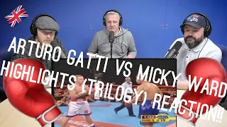 Arturo Gatti vs Micky Ward Highlights (Trilogy) REACTION!! | OFFICE BLOKES REACT!!