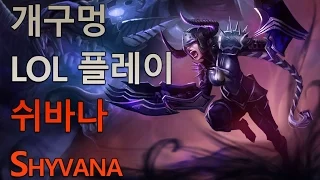 개구멍 리그오브레전드 쉬바나 Shyvana 플레이 - 탑 20140212