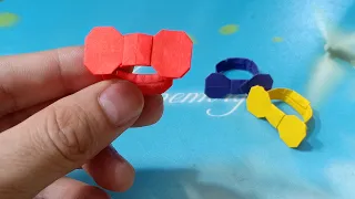 Gấp Chiếc Nhẫn Hình Cái Nơ Siêu Dễ | Origami Ring