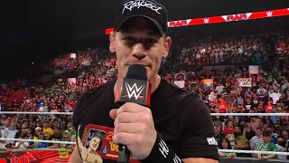 John Cena - fights back tears during emotional WWE Raw return for 20 year anniversary