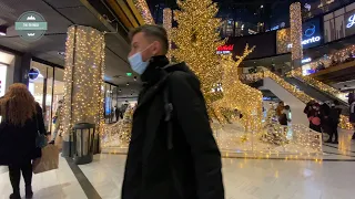 La Défense Shopping Center [ 4K ] Paris Christmas Walk 2021 🎄