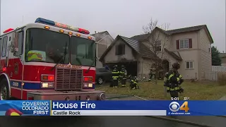 Fire Damages Home In Castle Rock