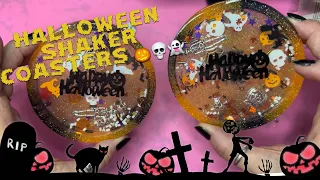 How to make Shaker Coasters #craft #resin #halloween #temu #jdictionresin #coaster #uvresin #craft