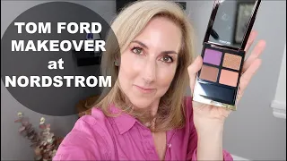 TOM FORD MAKEOVER at NORDSTROM!  TOM FORD AFRICAN VIOLET EYE QUAD + MORE GOODIES!