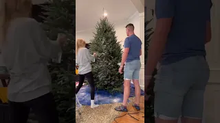 Flocking the Christmas Tree!