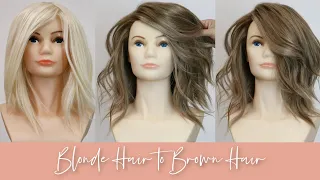 How to Blonde Hair into Brown Hair Using a Filling Technique