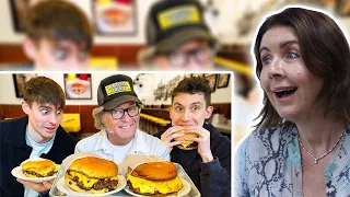 BRITS React to Brits trying the best Burgers in New York!