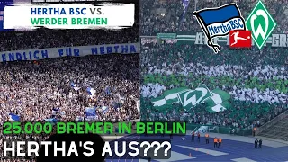 BREMEN WAHNSINN! HERTHA VOR DEM AUS IN LIGA 1 / HERTHA BSC vs. WERDER BREMEN / FANPRIMUS STADIONVLOG