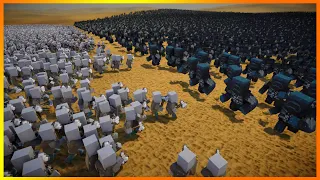 Minecraft Epic Battle - 10 Thousand Warden vs. 10 Thousand Vindicator. Who will win?