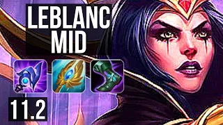 LEBLANC vs AZIR (MID) (DEFEAT) | Rank 4 LeBlanc, 11/3/11 | KR Challenger | v11.2