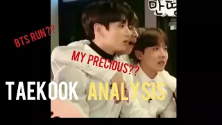 TaeKook Analysis in BTS Run || BTS TaeKook/VKook