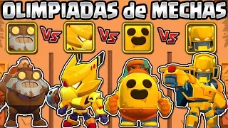 CROW MECHA VS ROBO DYNAMIKE VS ROBO SPIKE VS BO MECHA | EL MEJOR MECHA | OLIMPIADAS de BRAWL STARS