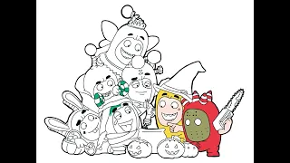 How to draw Oddbods in Halloween costume / Oddbods drawing