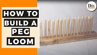 How to Make a Peg Loom -  Homemade Rug Loom