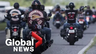 Hells Angels roll towards Canadian farm for massive weekend party