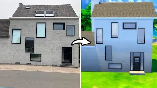 I tried recreating this UGLY real house in The Sims 4