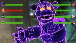 [SFM FNaF] Security Breach Livewire vs Poppy Playtime Chapter 2 WITH Healthbars
