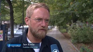 Jan Korte am 14. September 2019 in der ARD-tagesschau