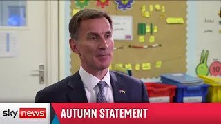 Autumn Statement: Chancellor says 'we need good public services'