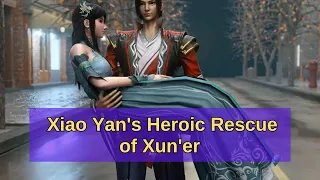 Xiao Yan's Heroic Rescue of Xun'er #chineseanimation  #Xiao Yan #Xun'er