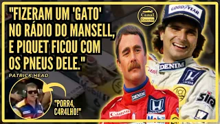 As artimanhas de Piquet para vencer Mansell