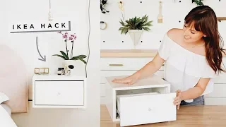 Floating Nightstands Ikea Hack!