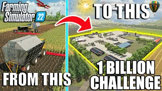 I spent 24 HOURS Harvesting Silage Going from BROKE to BILLIONAIRE in Farming Simulator 22...