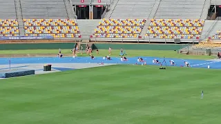 u16 200m QLD State championships 2024 1st Vincent Faulkner 21.76 seconds. w 0.5