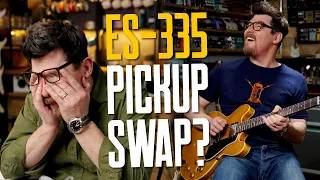 Mick’s Gibson ES-335 Gets New Pickups & Loom [Hardest Pickup Swap Ever?]