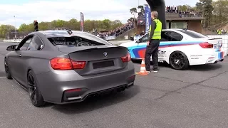 BMW M4 F82 vs BMW M3 F80 vs Audi RS3 + Trying to Drift!