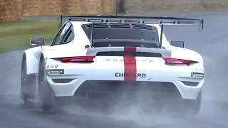 2020 Porsche 911 RSR GTE World Debut! - LOUD Flat-6 Engine Sound with Side Exhaust!