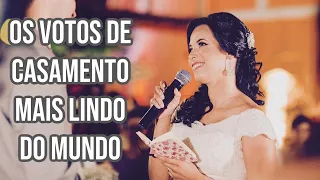 Votos de casamento cristão emocionante o MAIS LINDO DO MUNDO - Cíntia e Paulo