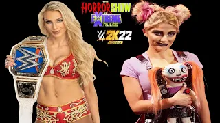 W2k22 Alexa bliss vs Charlotte flair smackdown women's championship match extreme rules