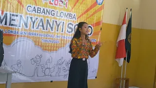 Lomba menyanyi solo FLS2N kab Klaten 2024/04/27. Keisha marcilla SMP 1 Karanganom