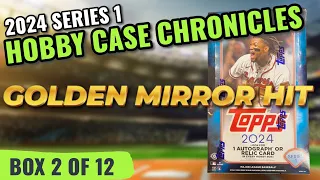 RED AUTO /25 AND GOLDEN MIRROR 🔥 HOBBY CASE CHRONICLES BOX 2 of 12 - 2024 Topps Series 1