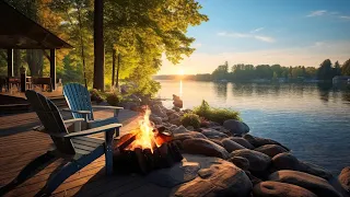 Spending Time By The Lake With The Sounds Of Nature Helps Eliminate Stress And Relax In The Morning
