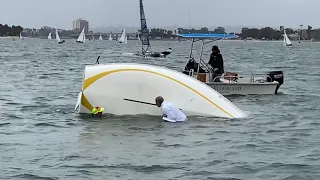 Capsizing and Righting a Lido 14 in less than 5 minutes