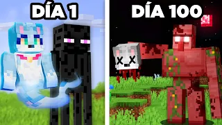 Sobreviví 100 días Probando Mitos Terroríficos de Minecraft 😰💀