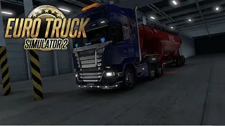 Euro Truck Simulator 2/ Cement / Rostock - Copenhagen /Gameplay